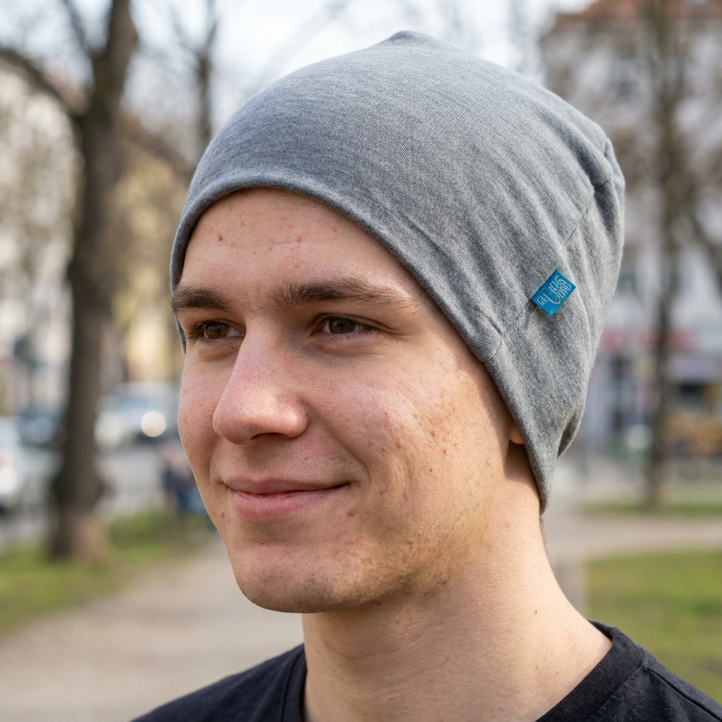 Hood women/men rock, merino wool &amp; silk (organic/GOTS) 