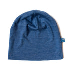 Haube royal blau, Merinowolle & Seide (bio/GOTS)