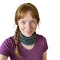 Schlauch-Loop schiefer grün, Merinowolle & Tencel (bio/GOTS)