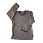 Shirt muskat braun, Merinowolle & Seide (bio/GOTS)