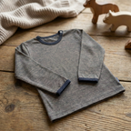 Shirt muskat braun, Merinowolle & Seide (bio/GOTS)