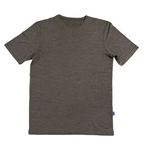 T-Shirt Herren muskat braun Merinowolle & Seide