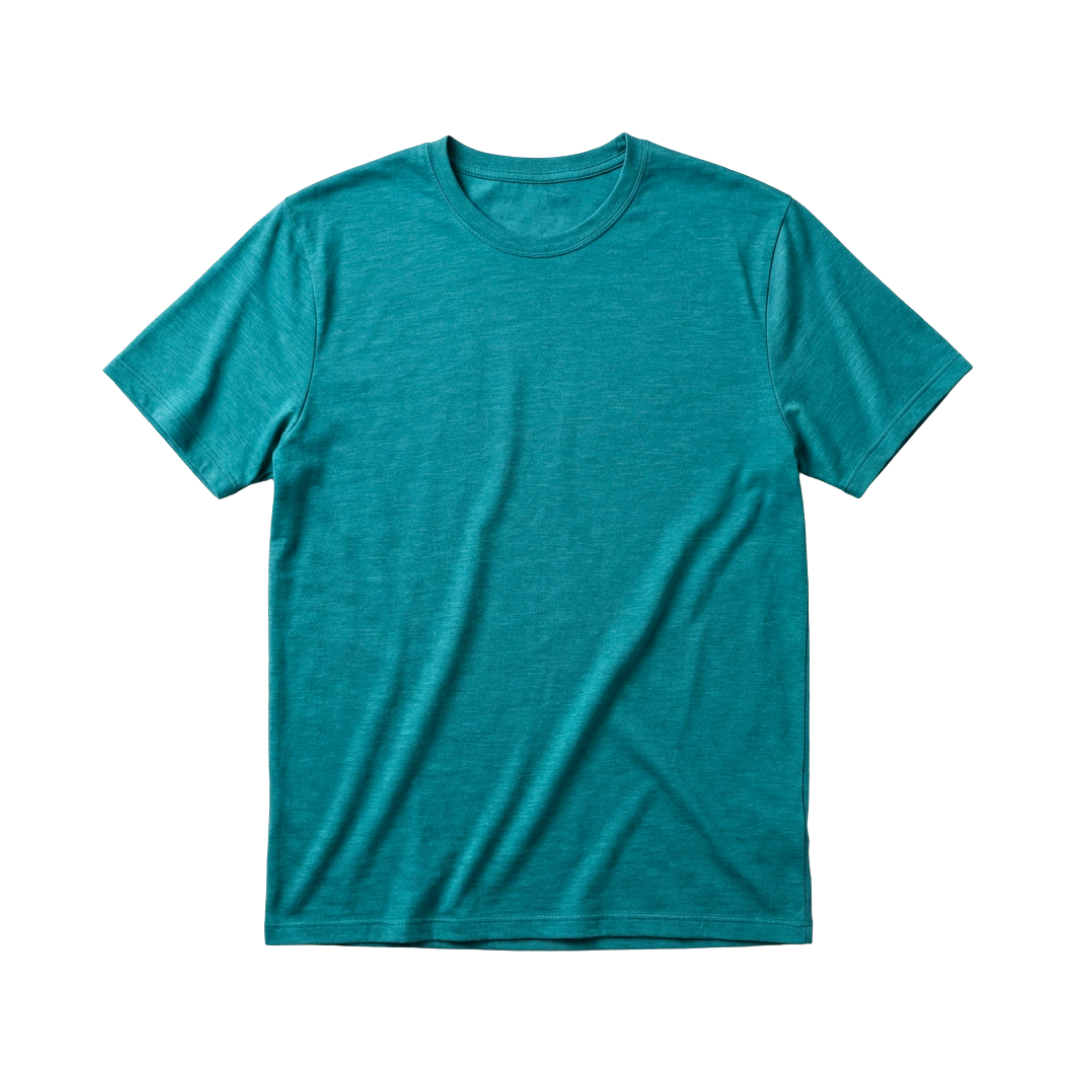T-shirt men's rock grey, merino wool &amp; silk (organic/GOTS)