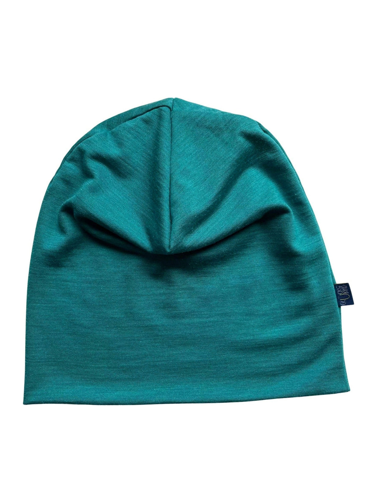 Glückskind Haube smaragd aus Merinowolle und Seide (bio/GOTS) - by heywool, Freisteller #ay