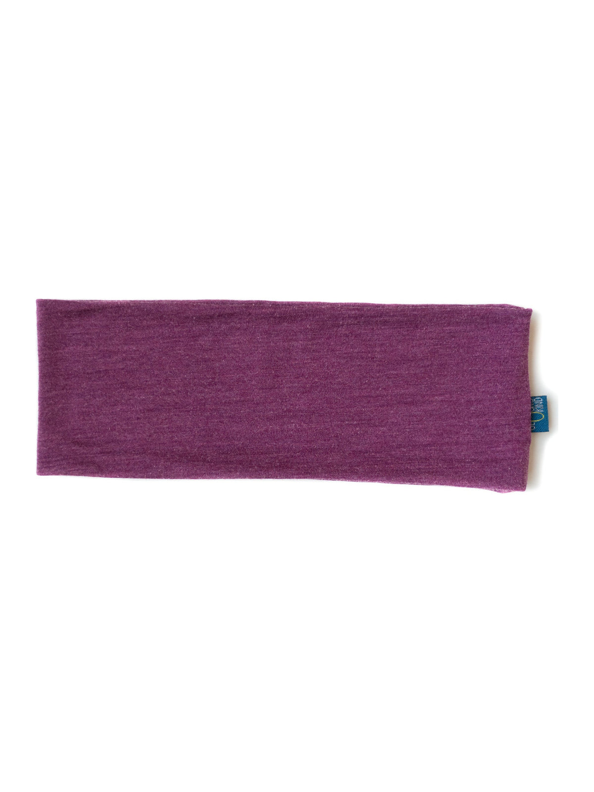 Glückskind Kinder-Stirnband zwetschke aus Merinowolle und Seide (bio/GOTS) - by heywool, Freisteller #ay
