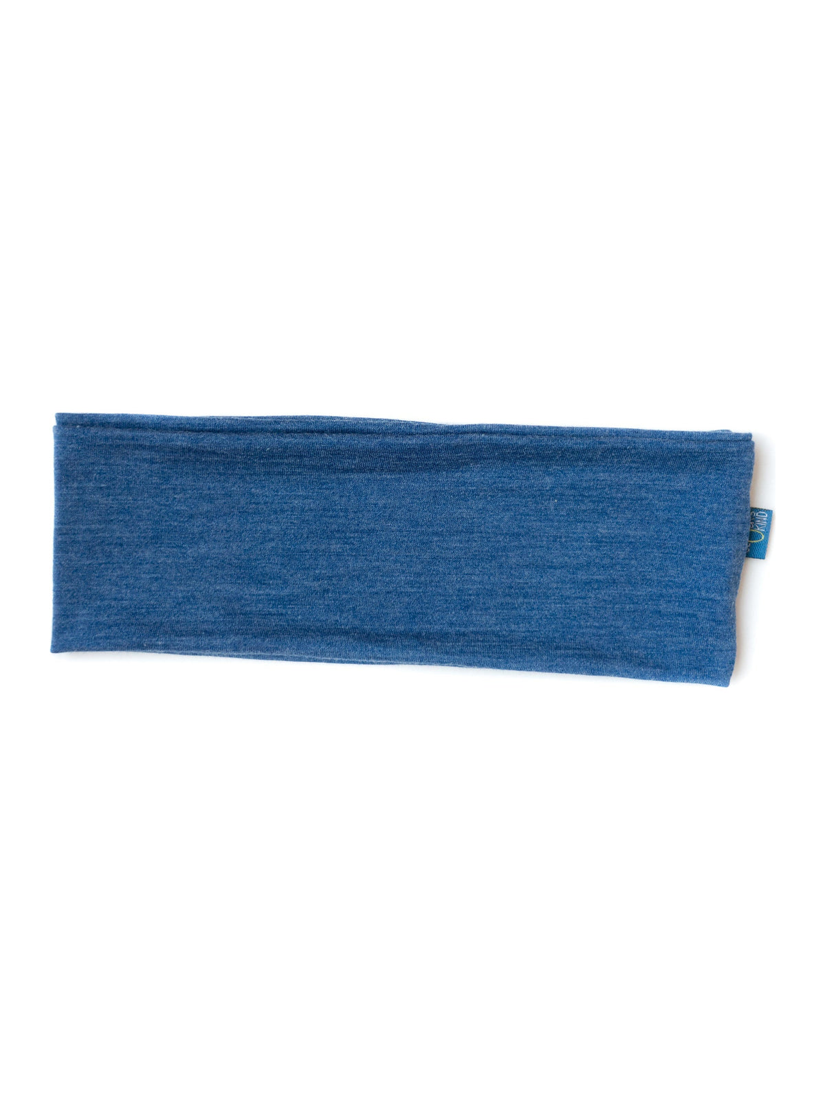 Glückskind Stirnband royal blau aus Merinowolle und Seide (bio/GOTS) - by heywool, Freisteller #ay
