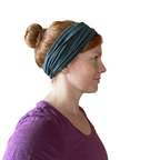 Schlauch-Loop schiefer grün, Merinowolle & Tencel (bio/GOTS)
