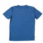 T-shirt men's royal blue, merino wool &amp; silk
