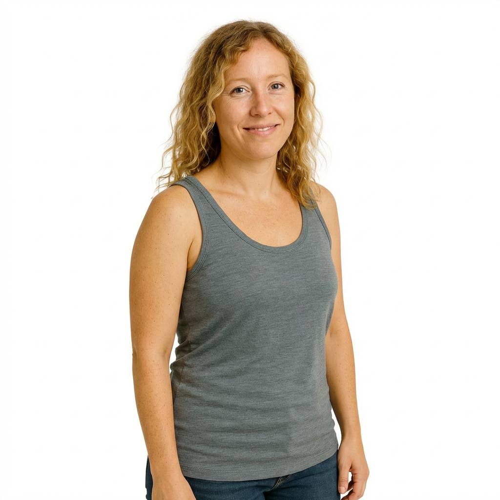 Damen Tank Top fels, Merinowolle & Seide (bio/GOTS)