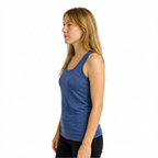 Damen Tank Top royal blau NEU, Merinowolle & Seide (bio/GOTS)
