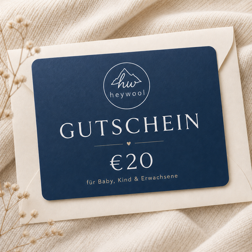 Gutschein kaufen – Geschenk aus Merinowolle & Seide