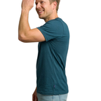 T-Shirt Herren petrol, 100% Tencel
