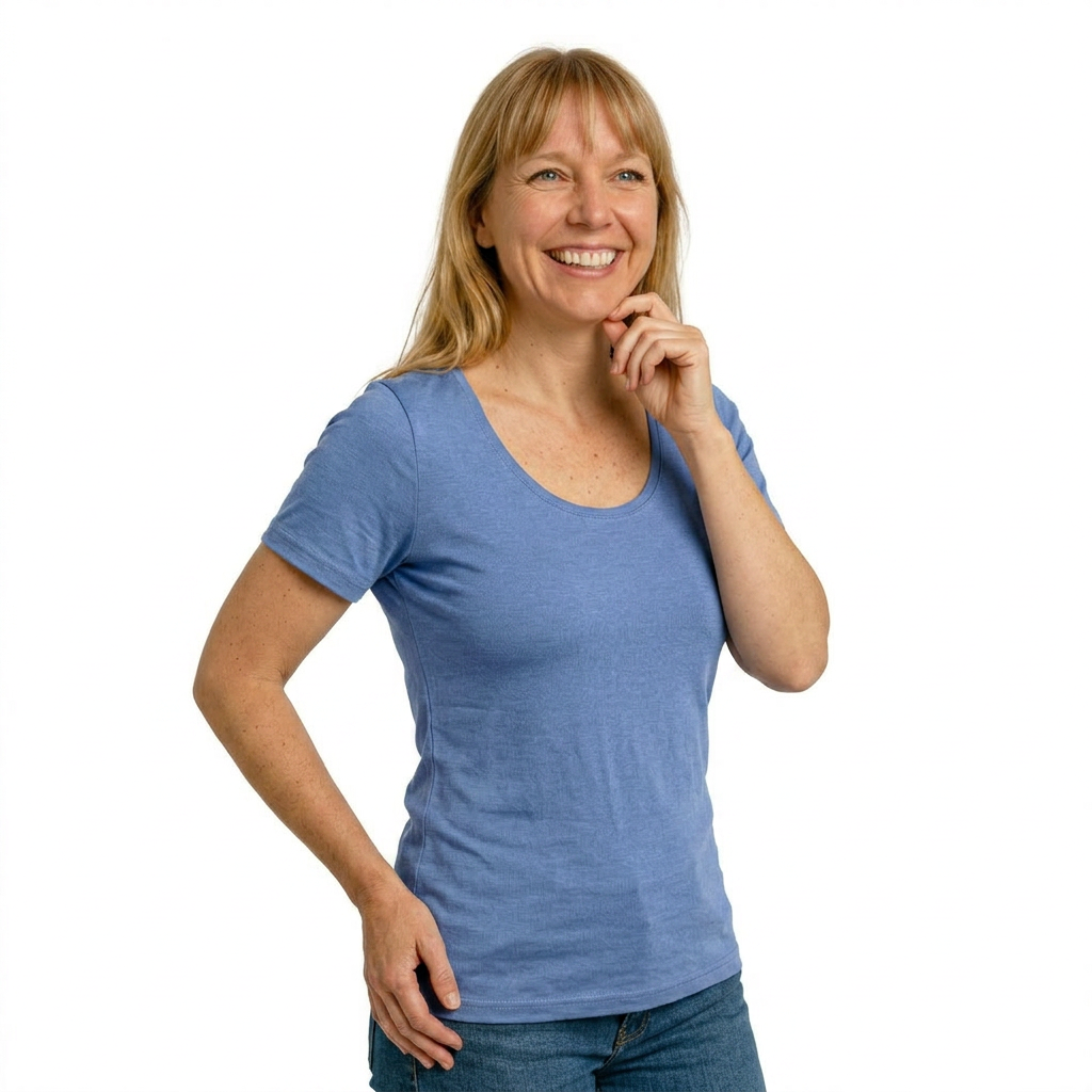 Damen T-Shirt lavendel, 100% Tencel