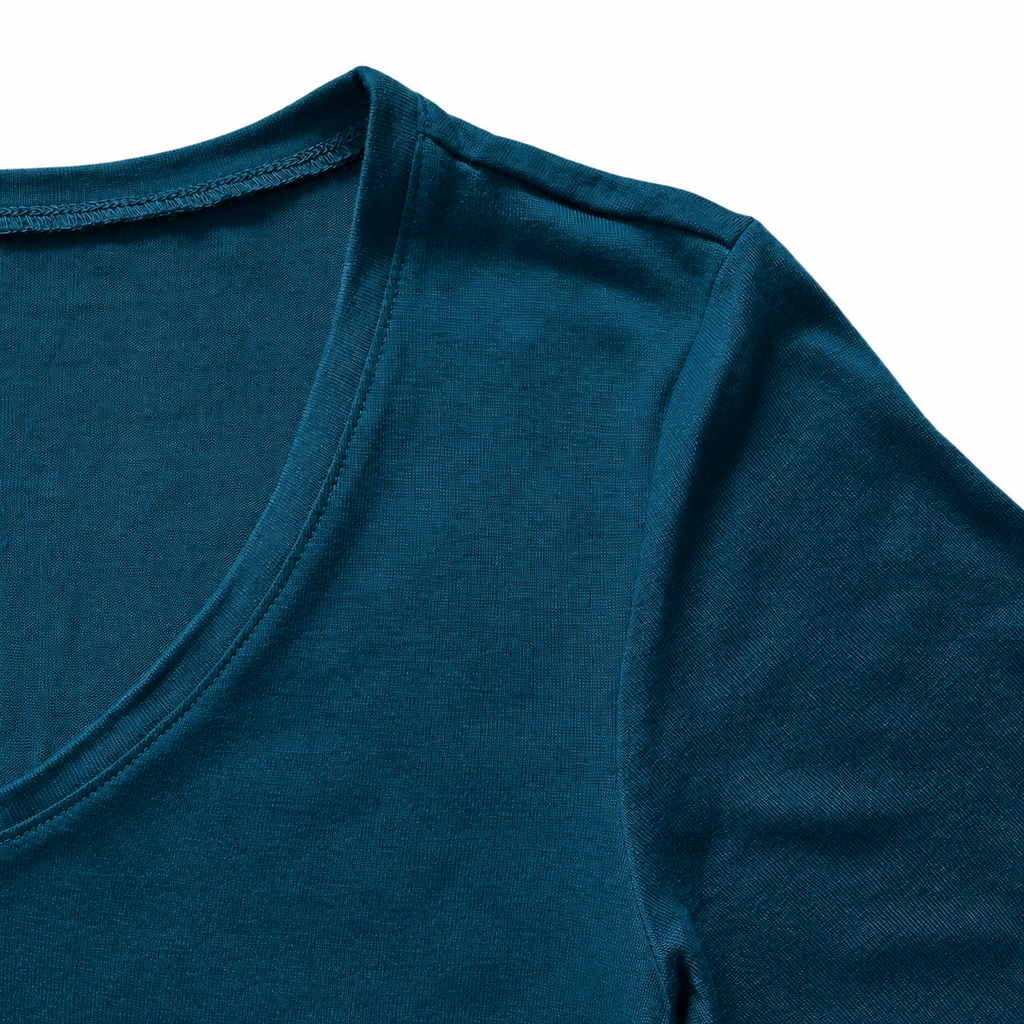 Damen T-Shirt petrol, 100% Tencel