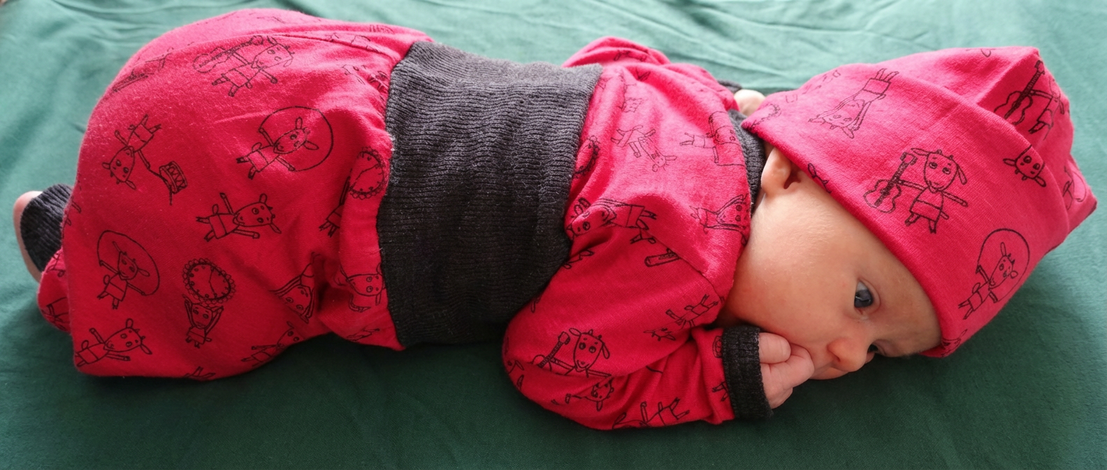Wrap body raspberry kid, merino wool &amp; silk (organic/GOTS)