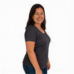 Damen T-Shirt anthrazit, Merinowolle & Seide (bio/GOTS)